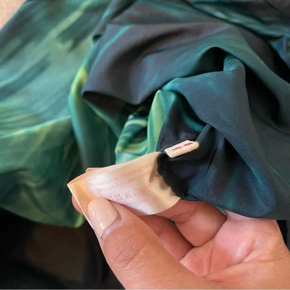 MARNI Green Printed Short Sleeve Midi Dress Women’s Size 38 Authentic - Picture 7 of 8